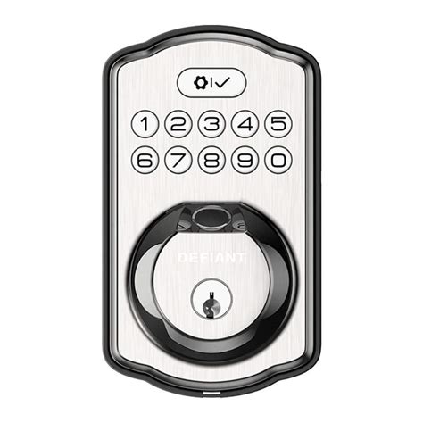 defiant electronic keypad deadbolt|defiant keypad deadbolt manual.